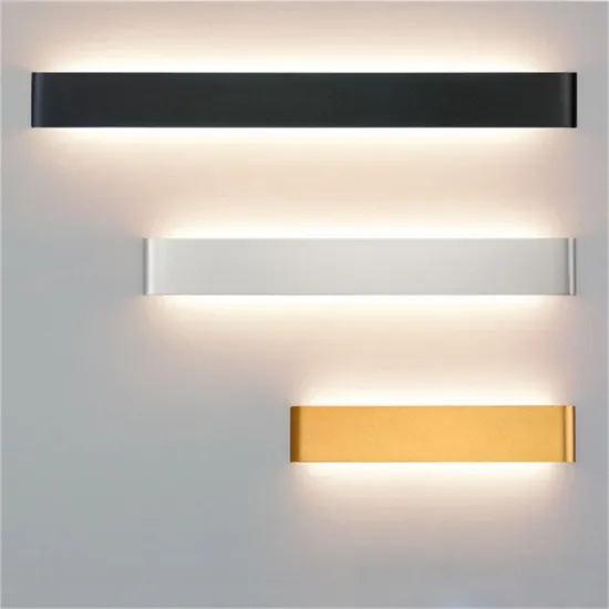 Modern Minimalist LED Wall Lamp: Ultra-Thin, Aluminum Strip Design for Bedroom, Living Room, Aisle, and Staircase