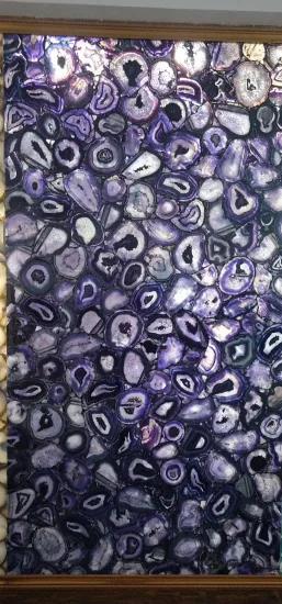luxury interior purple agate slab