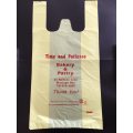 Factory Produce White Flat Plastic Food Bag T Shirt Plastic Vest Grocery Shopping Bag