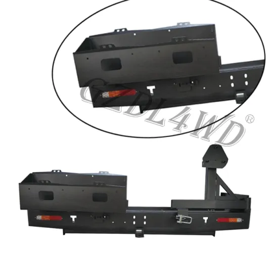 Rolled Steel 4x4 Bull Bar Rear Bumper Guard for Prado FJ150