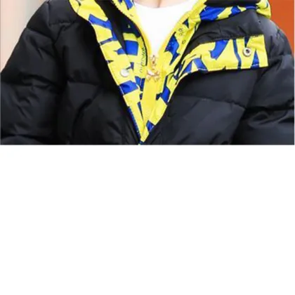 2016New Design Short Hoody Kid Down Jacket