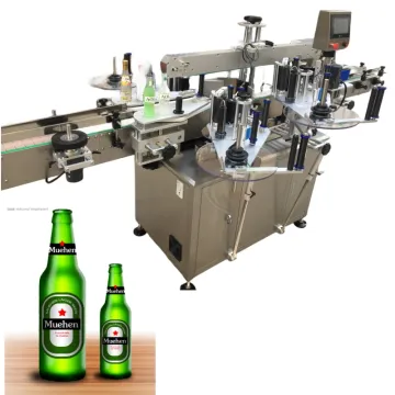Automatic Beer Glass Bottle Labeling Machine for Front, Back, and Neck - Shanghai Manufacturer