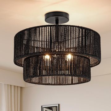 Boho Coastal rope Ceiling Lamp