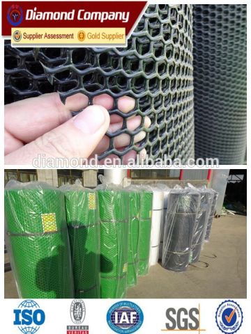 Plastic farm breeding net/chicken breeding mesh net/plastic poultry breeding mesh