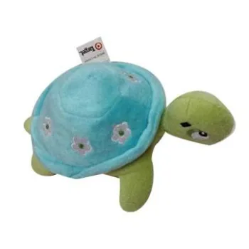 Green turtle plush bag