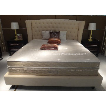 luxury hotel bed 5 star hotel box spring button design hotel bed base