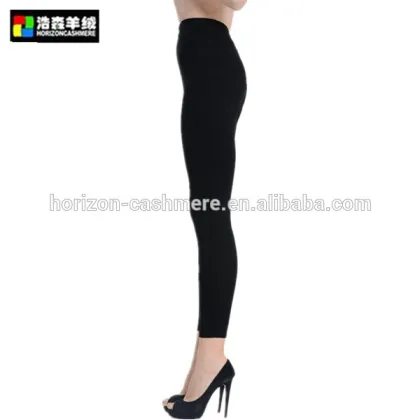 Warm Wool Knitted Women's Pants, Ladies Raw Merino Pants