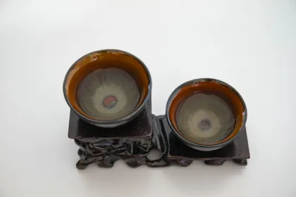 Tea cup of rabbit hair kiln