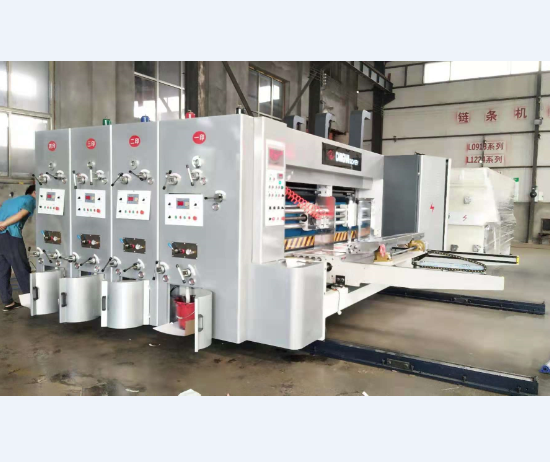 2 colour flexo printing slotting die cutting machine