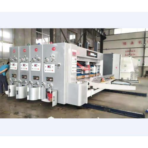 2 colour flexo printing slotting die cutting machine