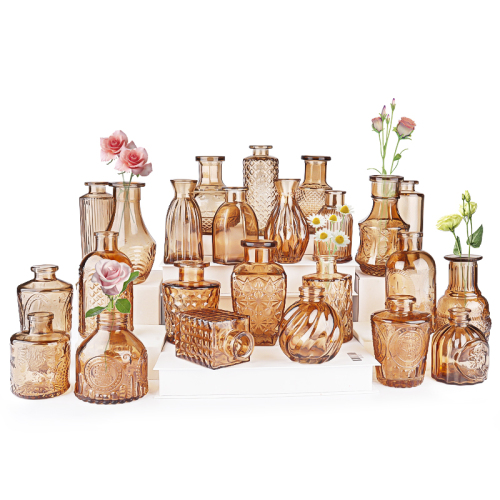 peinture de couleur vase de bourgeon en verre pour Amazon Sell