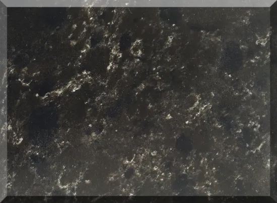 Italian hot sale artificial marble black quartz stone price