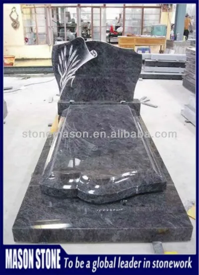 tombstone blue granite europe style hot sale