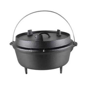 Lipped Lid Cast Iron Picnic Pot