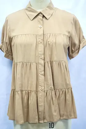 rayon challis of women's shirt