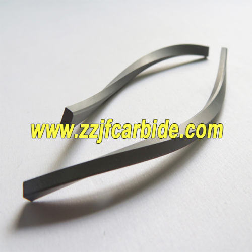 Tungsten Carbide Spiral Strips Hardmetal Brazed Helical Bars Supplier