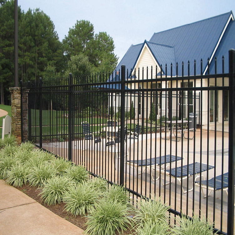 High Quality PVC Coated Wrought Iron Fence