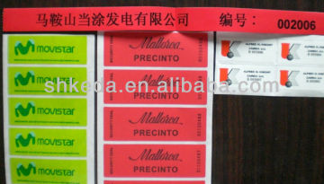 permanent transparent waterproof plastic adhesive sticker