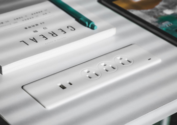 flush mounted power strip with USB charging