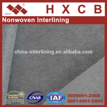 (7010W)Double Dot Adhesive Coated Fusible Fabric Non Woven Interlining