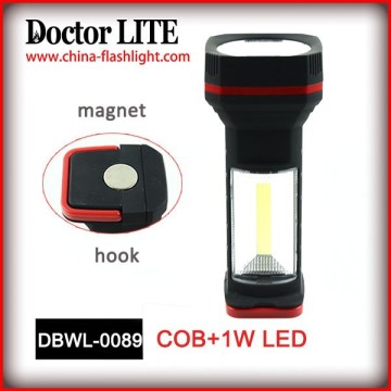 Luce di lavoro a LED COB + a caldo con gancio e magnete
