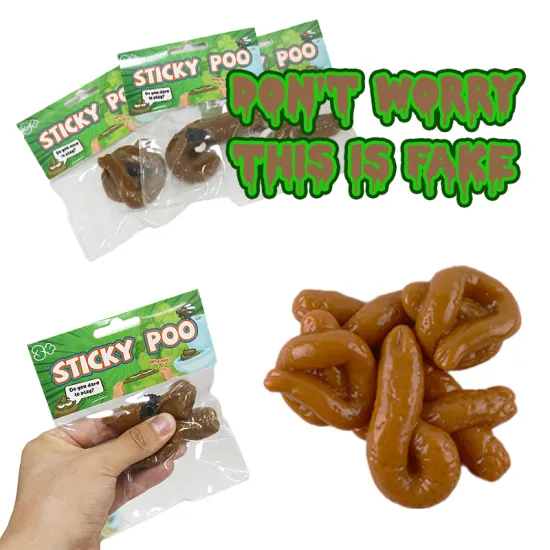 Wholesale Safe Sticky Prank Toys for Kids: Hot Selling Children's Plastic Squeezing Poo Toys