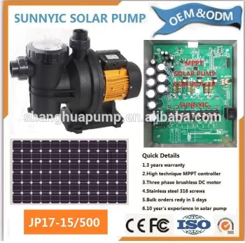 JP17-15/500 solar swimming pool pump