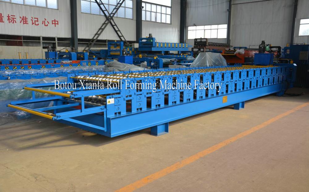 Lowest Price Roof Tiles Colored Steel Double Sheet Roll Forming Machine