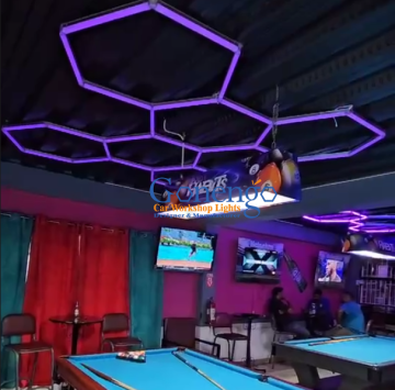 Aluminium hexagonal LED KTV Gym Nightclub Tube Light RGB Factory Sales Hexagon Wandleuchte RGB