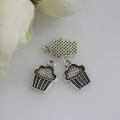 Antique Alloy Cake Charms Antique Cupcake Pendants For DIY Necklace Bracelet Jewelry Making