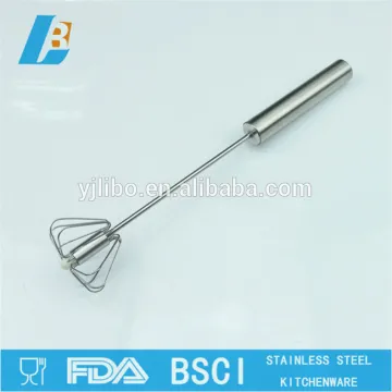 Professional stainless steel rotate egg beater whisk LB-5002-1