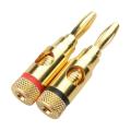 Banana Plug Gold Plated Black Red Audio Connector