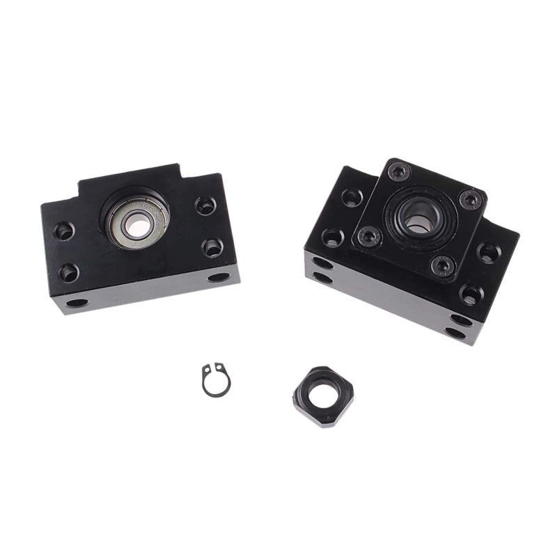 High-Quality Components for CNC Machines: YouQi RM1605 Ball Screw, SFU1605 Ball Screw End, Machined Plus BK12/BF12 End Supports,