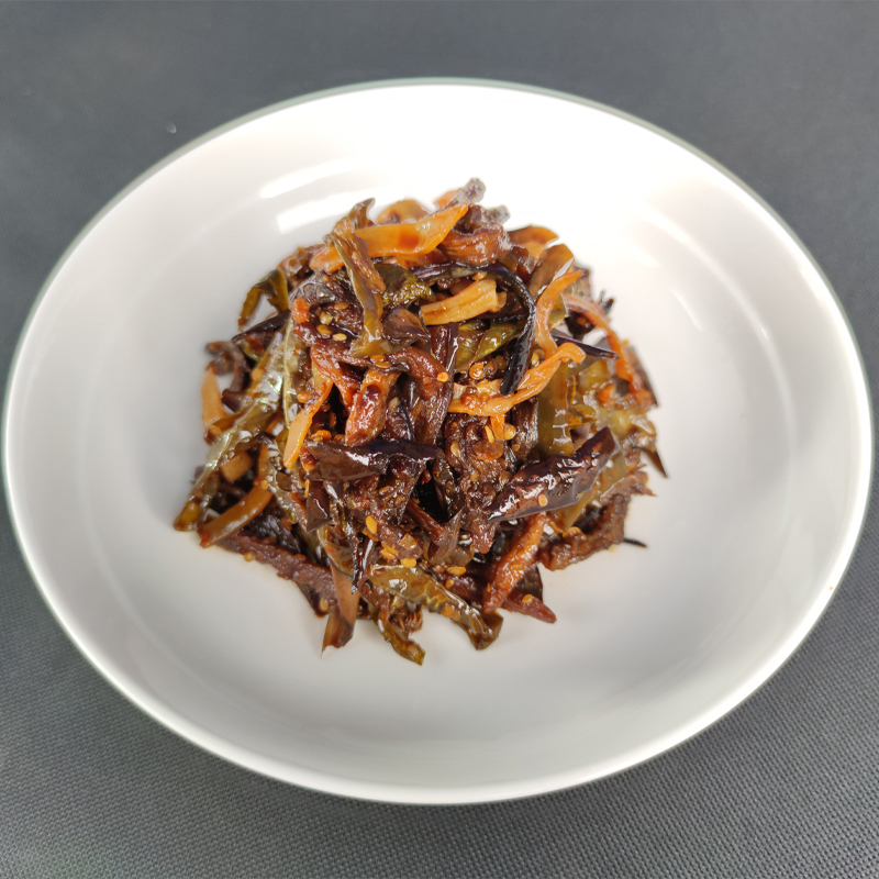 Pickled dried eggplant with soy sauce flavor