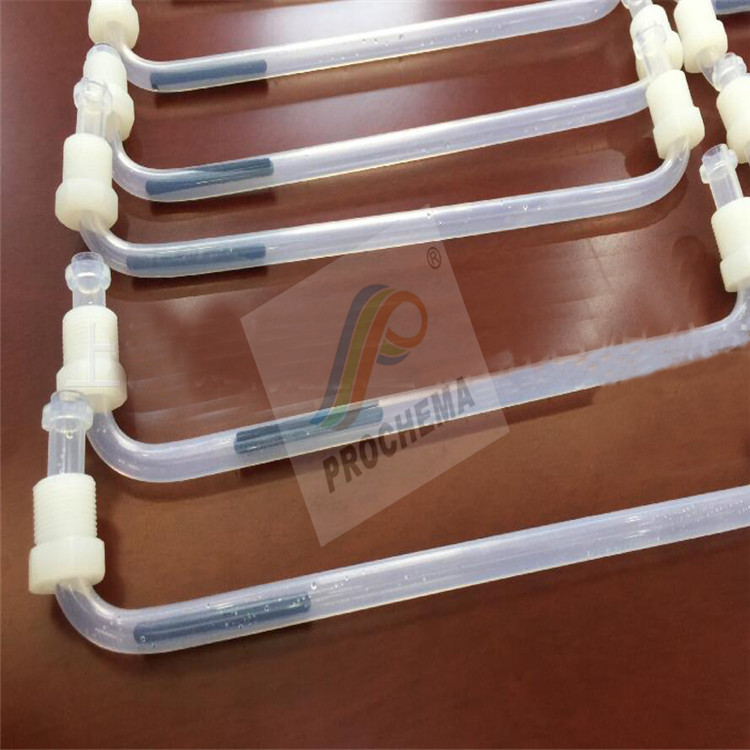 FEP CHEMICAL Liquid Delivery Coiler Bourdon Spring Tube