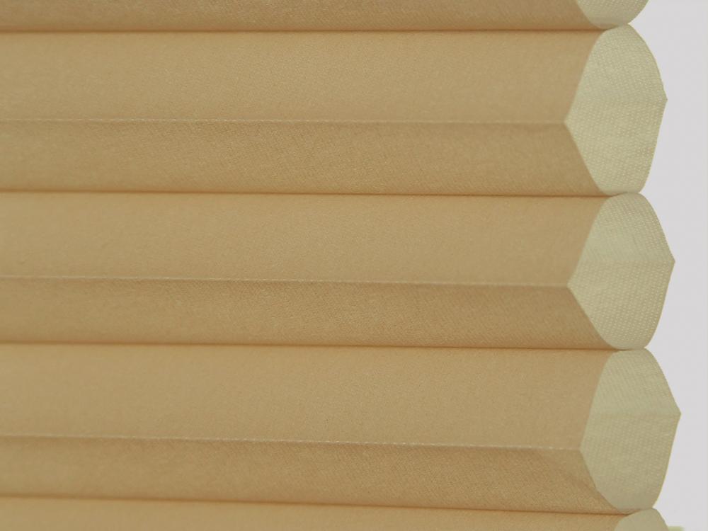 Beige color electric honeycomb blind fabric for door