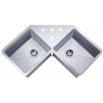 Top Mount Wash Basin Kitchen Corner Sink