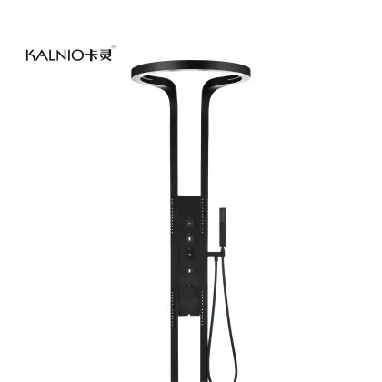 Copper Supercharged Digital Temperature-Controlled Circular Waterfall Shower Faucet