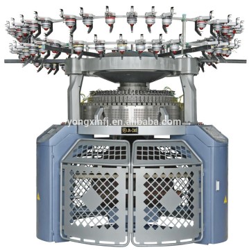YX-HS-CJ High Speed Single Jersey Automatic Electronic Jacquard Collar Knitting Machine 22~28 Gauge