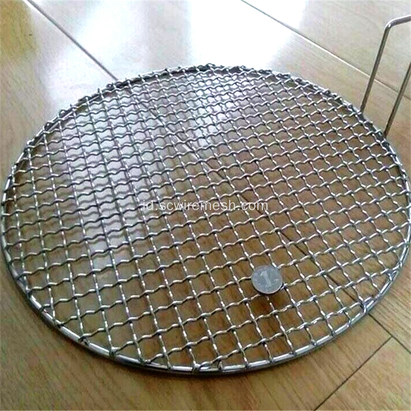 Panggangan Barbekyu Bulat Galvanis Wire Mesh Singpore