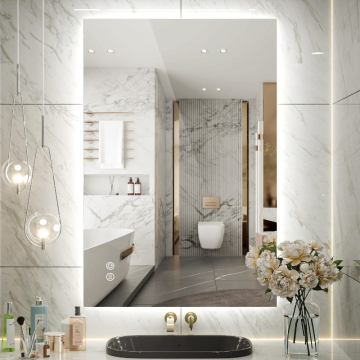 Factory Price 40 x 28 Inch Anti-Fog Dimmable LED Bathroom Mirror