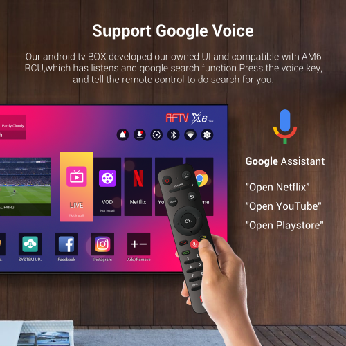 X6 Class Android TV box 4K 1G 8G