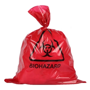 Disposable Custom Medical Biohazard Waste Bag RED