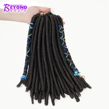 Synthetic Crochet Dreadlocks Hair Japanese fiber new Short Dreads Hairstyles Soft Faux Locs Crochet Hair With Color Line