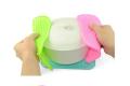 Thời trang Pink Silicone Pot Wrapper Bảng Glass Coaster