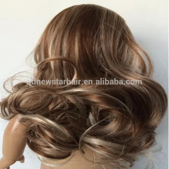 Curly heat resistant synthetic Ameircan Girl doll wig
