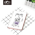 Diario de cuaderno de cuero PU de estilo PUG de estilo Pug personalizado personalizado