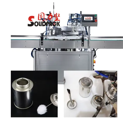 Solidpack 502 Brush Filling and Capping Machine for Viscous Glue