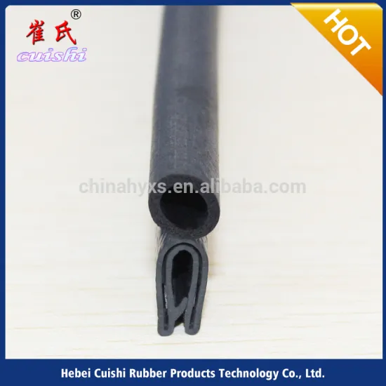 anti aging push-on type weatherstrip for engine cover