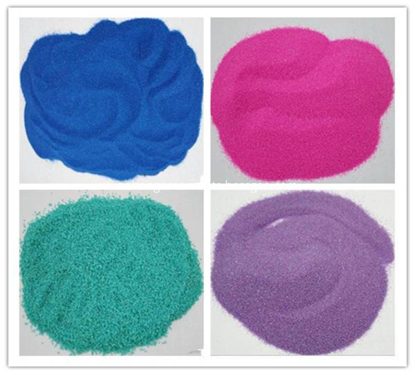 Dyed colorful reptile sand